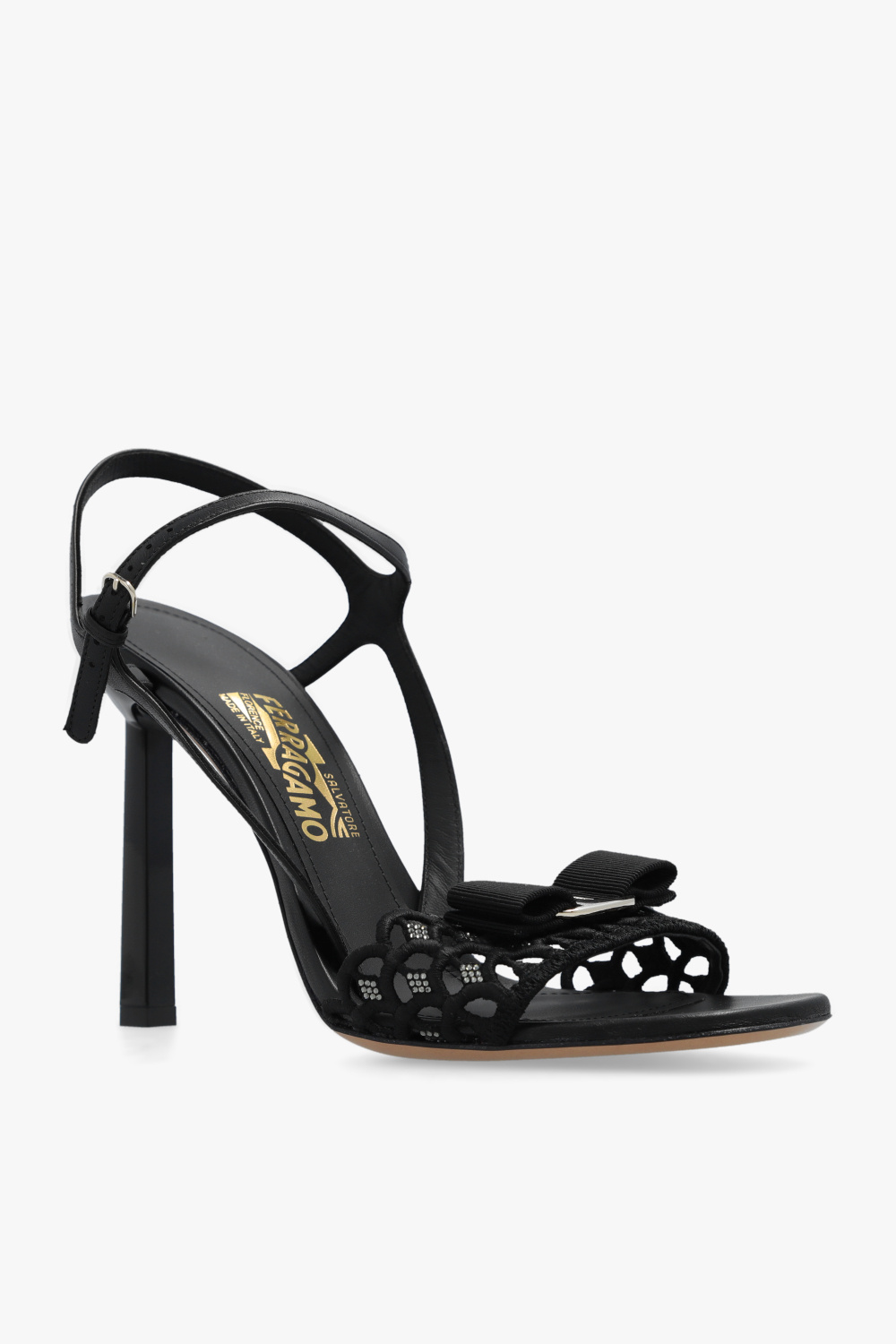 Black Gabriela heeled sandals FERRAGAMO Vitkac Canada